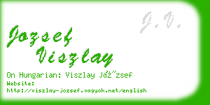 jozsef viszlay business card